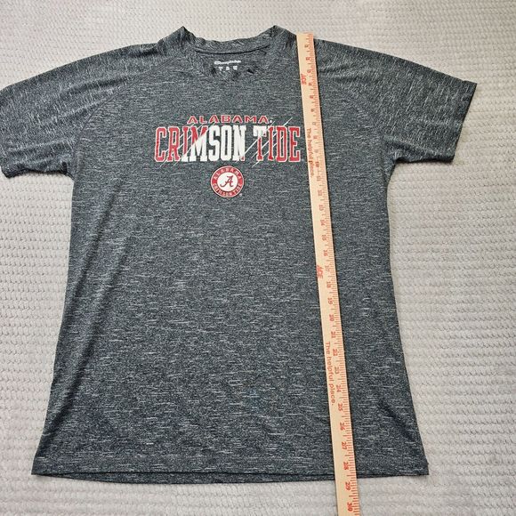 Men's‎ Champion Alabama Dri-Fit Gray Shirt  Breathable Size Medium Stain on back - Picture 2 of 16